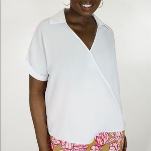 Eloquii White Blouse